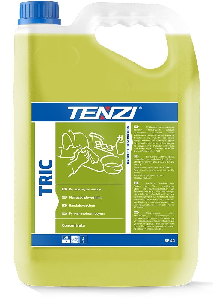 Рідина для ручного миття посуду TENZI TRIC, 5 л